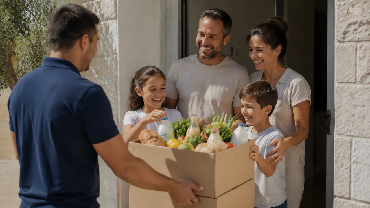 הזמנת קניות באינטרנט עם משלוח עד הבית