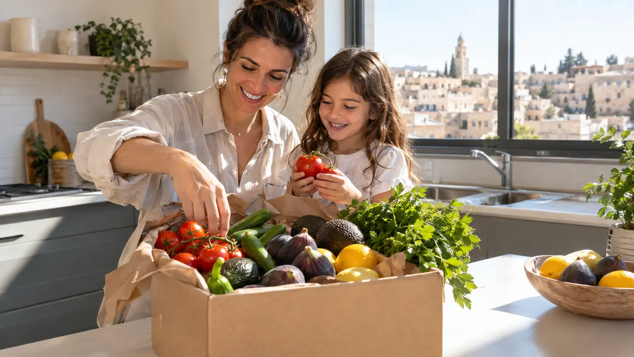 הזמנת ירקות ופירות עד הבית במשלוח מהיר